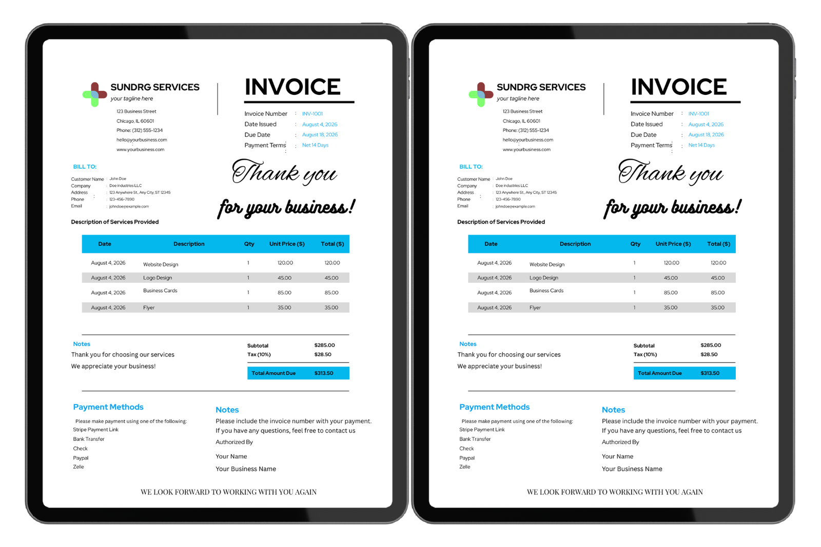 Business Invoice Template